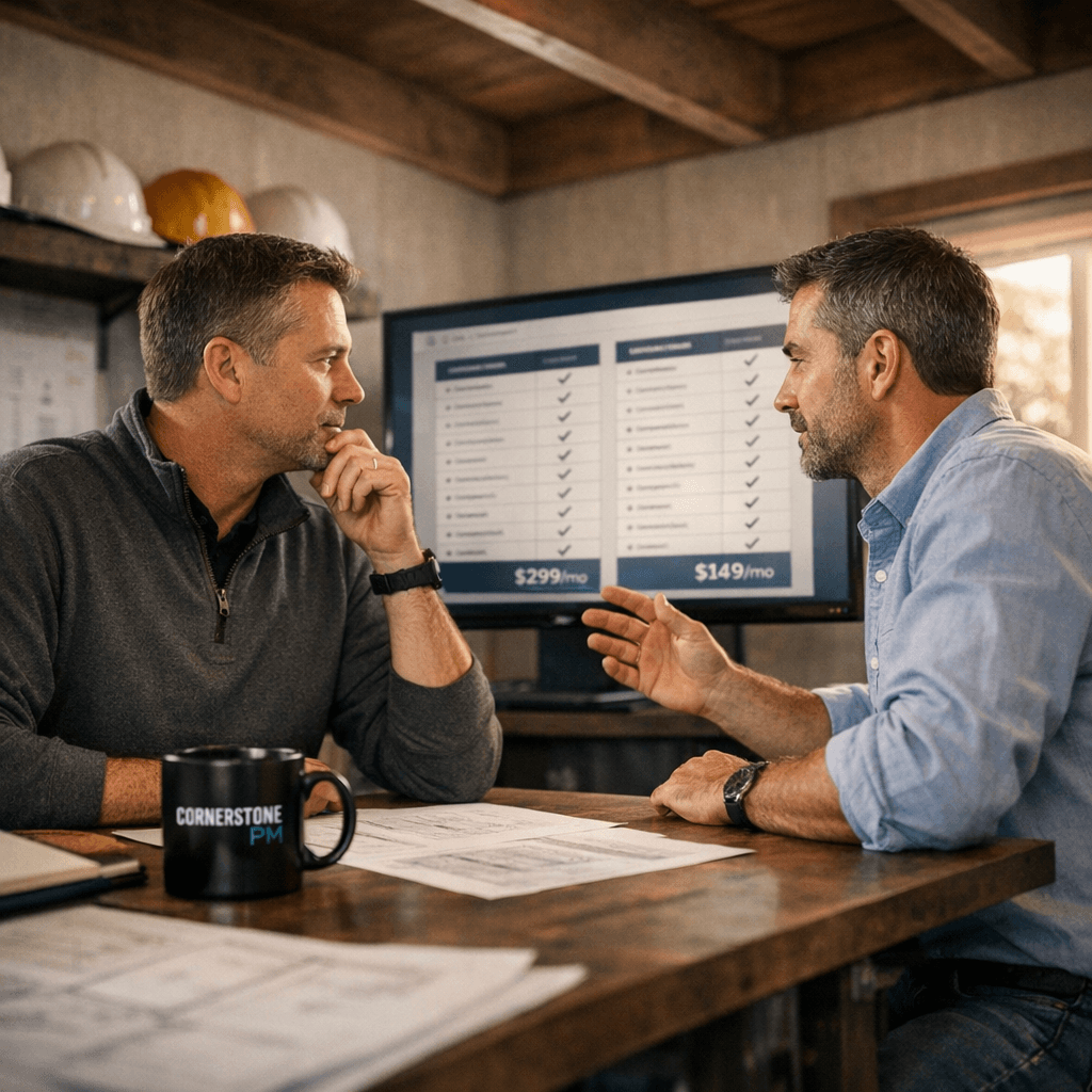 Home builder team using a 7-step framework to choose home builder software