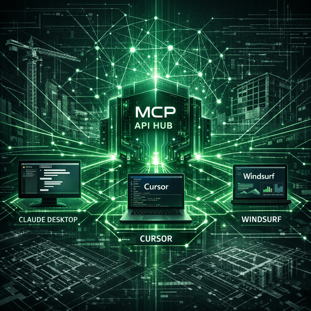 MCP server for construction software connecting Claude Desktop, Cursor, and Windsurf to Cornerstone PM Foreman AI skills