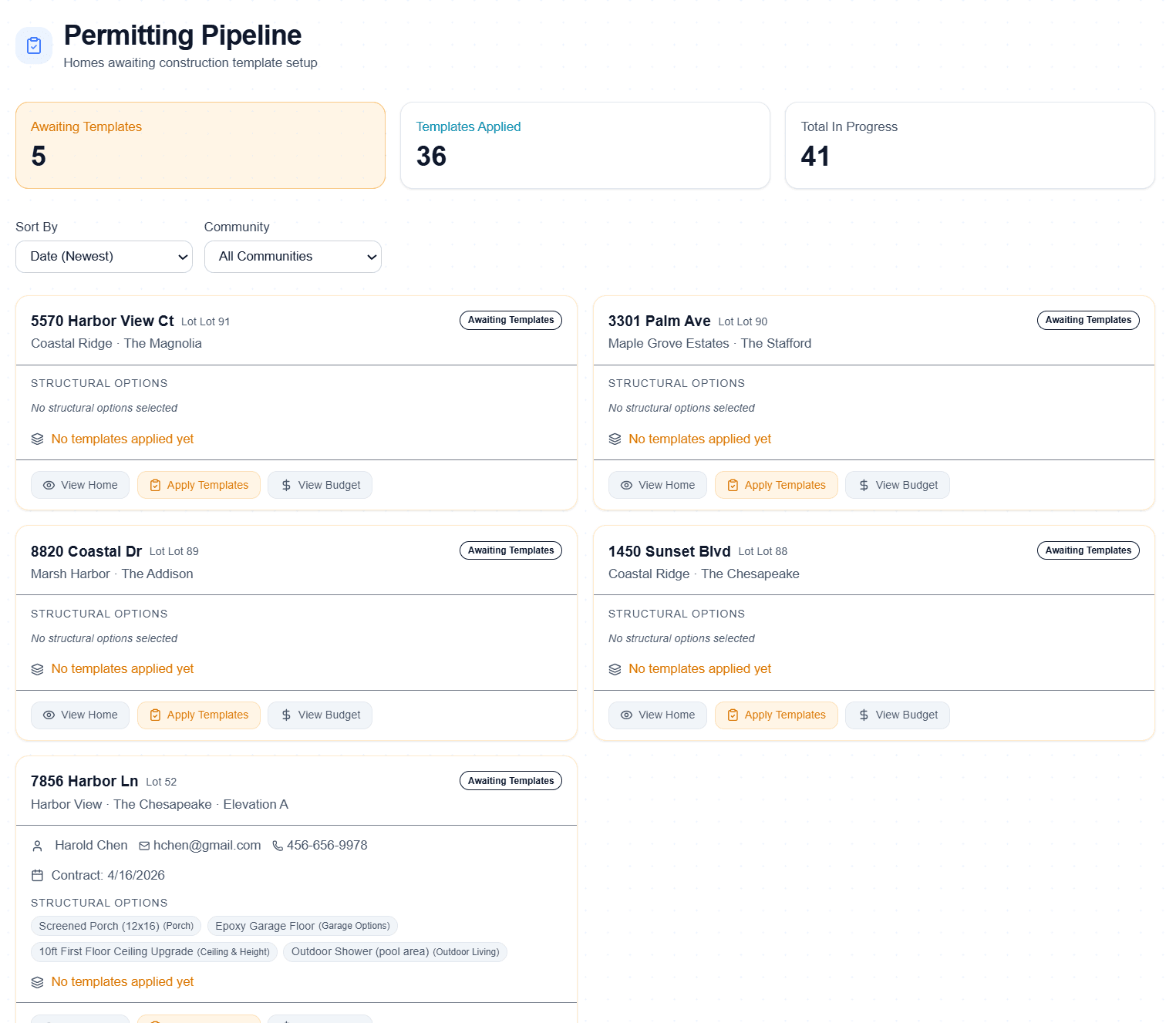 Permitting screenshot